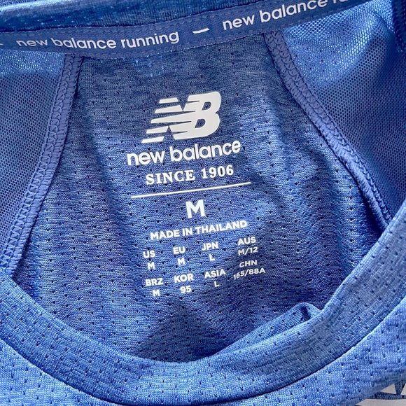NWT New Balance Impact Run Short Sleeve Shirt Size M - Picture 7 of 7